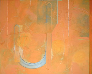 Pfad III, Acryl, Eitempera, Öl auf Baumwollstoff, 190 x 260 cm, 2012, Erwin Holl